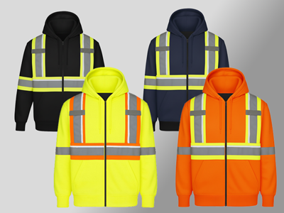 HiVis Full Zip Hoodie